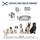 Coleira Anti Pulga Carrapato Leishmaniose Mosquito Sarna Piolho 100% Natural e Antialergico 62cm Ajustavel